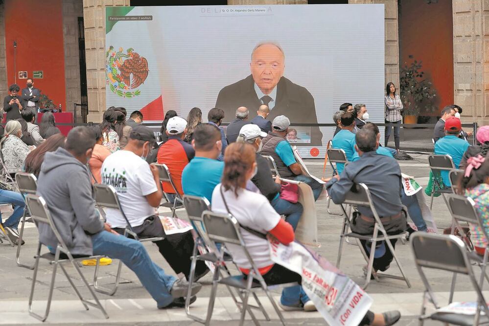 Alejandro Gertz participó en la conferencia vía remota. Juan Boites/EL UNIVERSAL