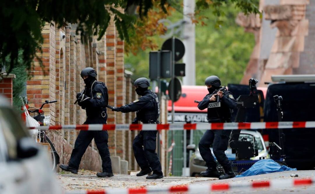 El ataque contra una sinagoga en esa ciudad de Alemania dejó hasta el momento dos muertos (Foto: AFP)