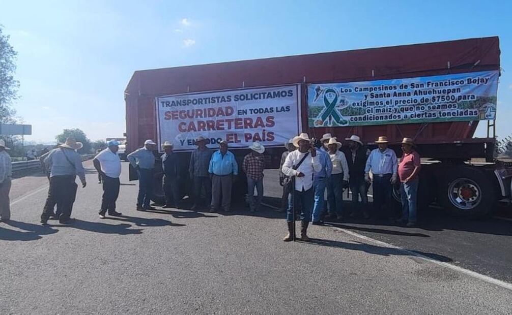 Bloqueos carreteros en Hidalgo.
Foto: Especial.