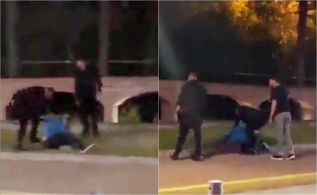 Cadeneros de bar polanquito en Cholula, Puebla, golpean a joven. Foto: Especial