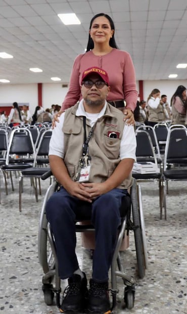 Ariadna Montiel sostiene encuentro con Servidores de la Nación en Monterrey, Nuevo León, este miércoles 18 de marzo de 2026. Foto: Especial