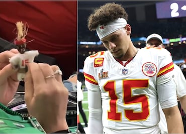 ¿Brujería a Mahomes en el Super Bowl? Video muestra a una aficionada con un muñeco vudú del QB de Chiefs