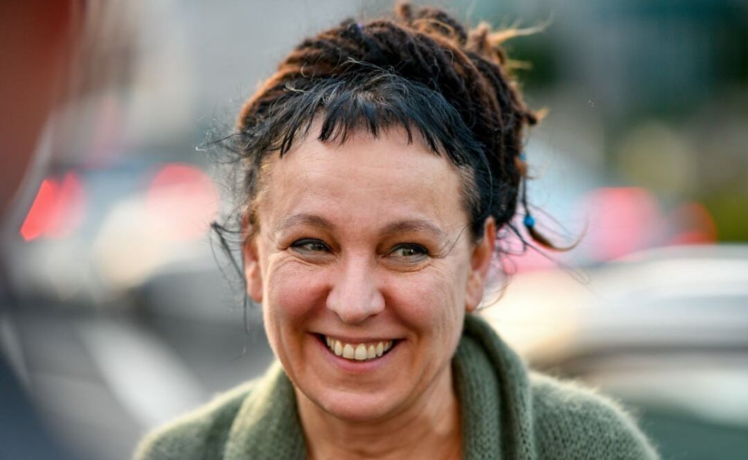 La ganadora del Nobel sonriente antes de la conferencia de prensa que ofreció hoy en Bielefeld, Alemania. Foto: SASCHA SCHUERMANN / AFP