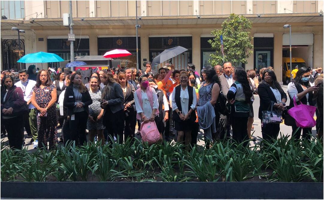 Simulacro de sismo 2023. Foto: Diego Simón/ EL UNIVERSAL