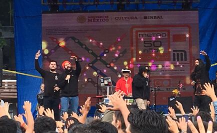 Con hip hop y rap celebran los 50 años del Metro