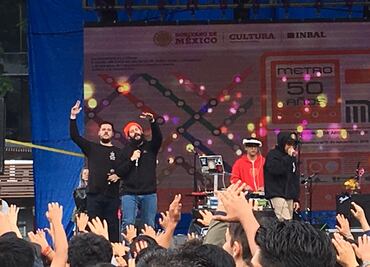 Con hip hop y rap celebran los 50 años del Metro