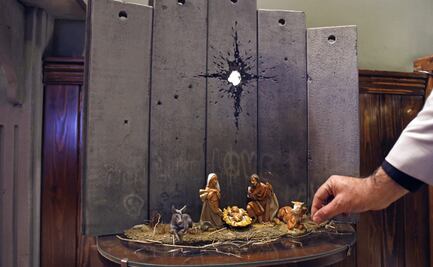 Banksy exhibe Nacimiento en ciudad donde nació Jesús