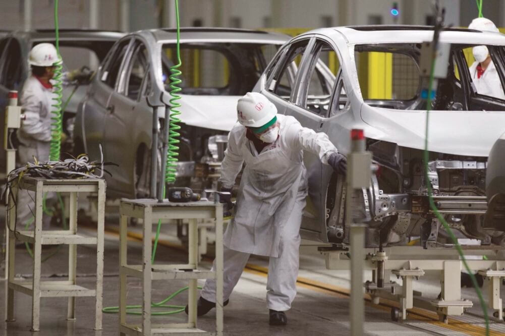 Operaciones en una planta de automóviles del fabricante japonés Honda en la ciudad de Celaya, Guanajuato, en México (ARCHIVO EL UNIVERSAL)