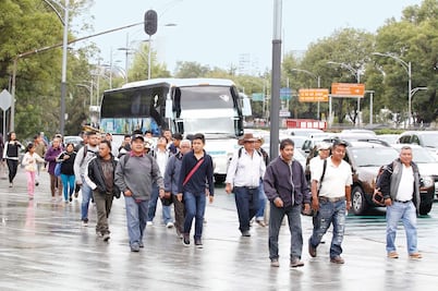 Marcha de campesinos causa caos en la Ciudad de México