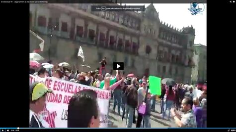 Llega la CNTE al Zócalo en operación hormiga