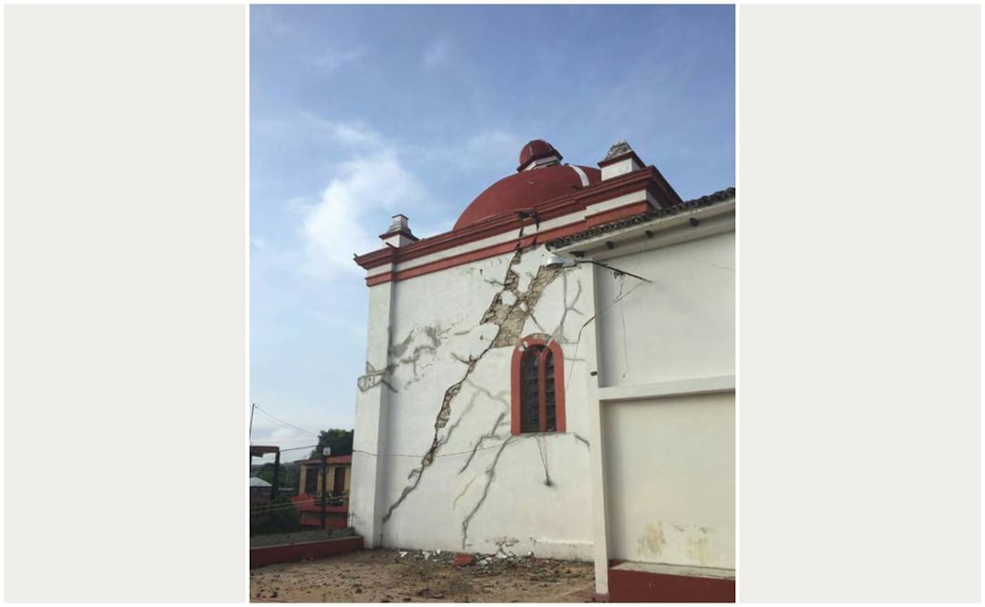 Uno de los templos con daños es el del Calvario Chiapa de Corzo