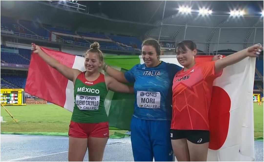 La mexicana Paola Bueno gana medalla de plata en el Mundial de Atletismo sub-20 / FOTO: CONADE