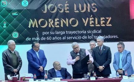 Congreso del Trabajo reconoce trayectoria sindical de líder del COCEM