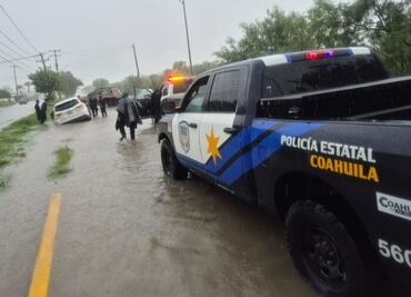 Tormenta deja inundaciones en Piedras Negras, Coahuila; activan operativos de atención y auxilio