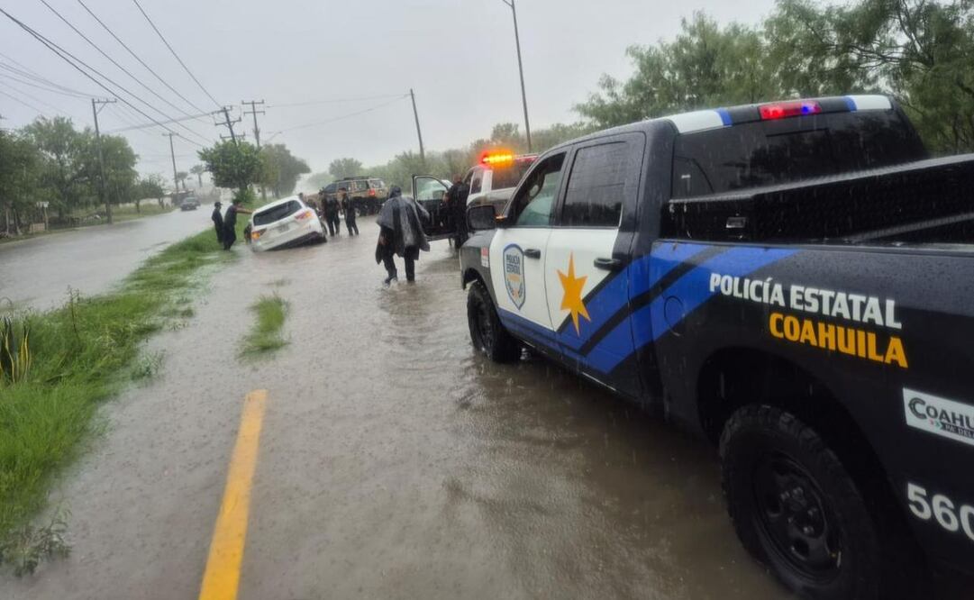 Tormenta deja inundaciones en Piedras Negras, Coahuila (07/09/2025). Foto: Especial