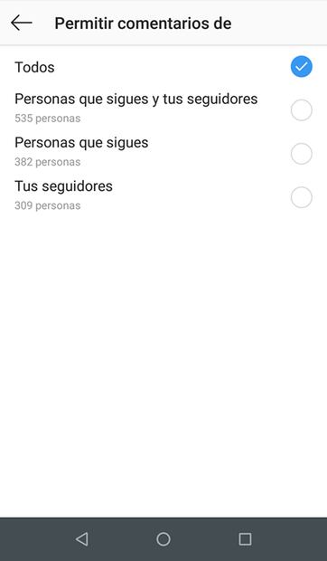 Así puedes controlar quién comenta tus fotos de Instagram