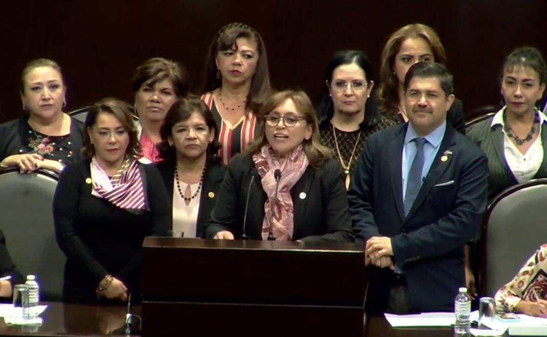 La diputada María Marivel Solís Barrera (Morena), quien ejerce como presidenta de la Comisión de Ciencia, Tecnología e Innovación. Foto: captura de pantalla de YouTube