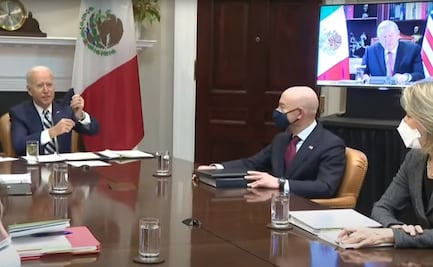 La Virgen de Guadalupe y el refrán de AMLO, el color en la primera reunión virtual con Biden