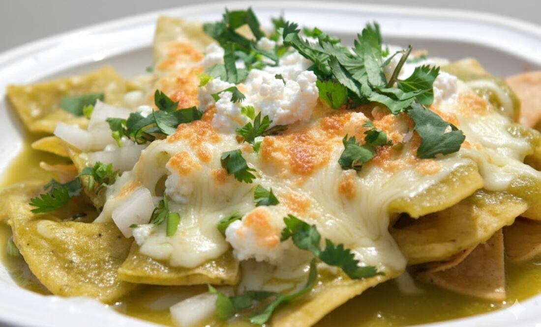 El estilo suizo transforma a los chilaquiles en un platillo más suave y cremoso, ideal para empezar el día. Foto: Unsplash