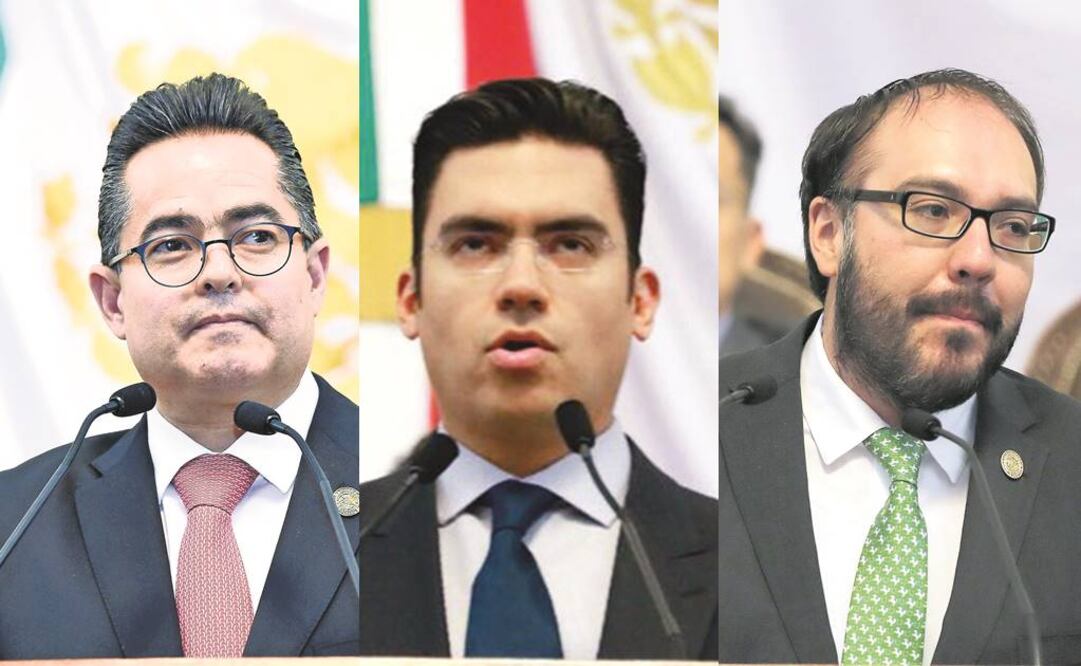  Leonel Luna, Jorge Romero y Mauricio Toledo diputados (ARCHIVO. EL UNIVERSAL)