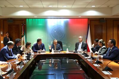 Muñoz Ledo recibe a su homólogo de República Checa