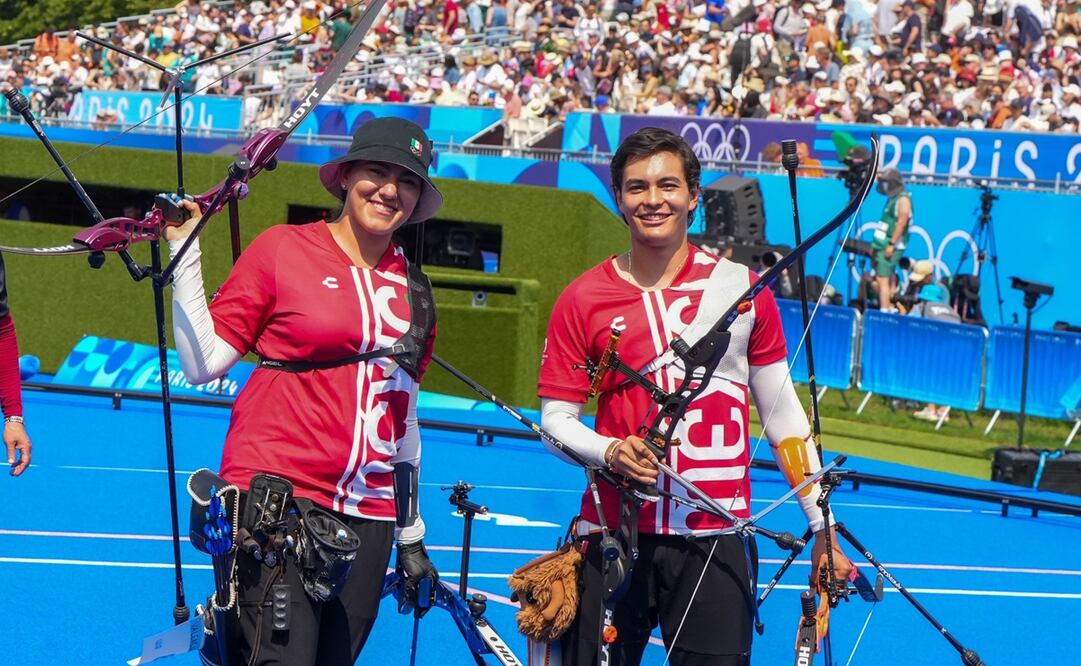 Alejandra Valencia y Matías Grande caen ante Alemania; pierden su pase a las semifinales de tiro con arco - Foto: Comité Olímpico Mexicano (@COM_Mexico) en X