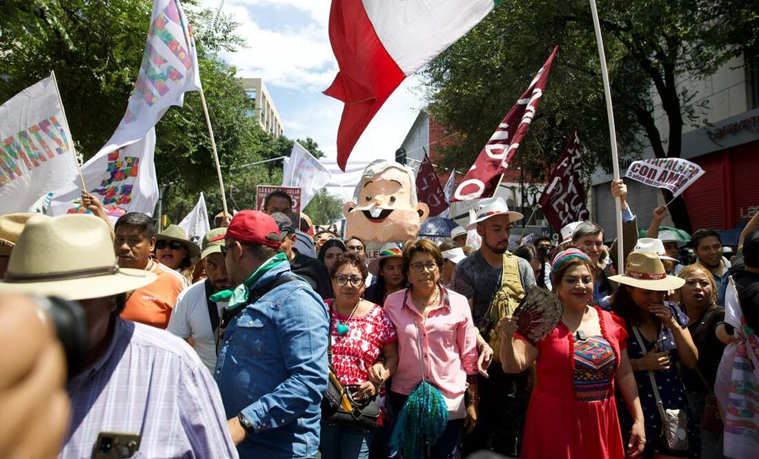 Simpatizantes de AMLO. Foto: Germán Espinosa/EL UNIVERSAL