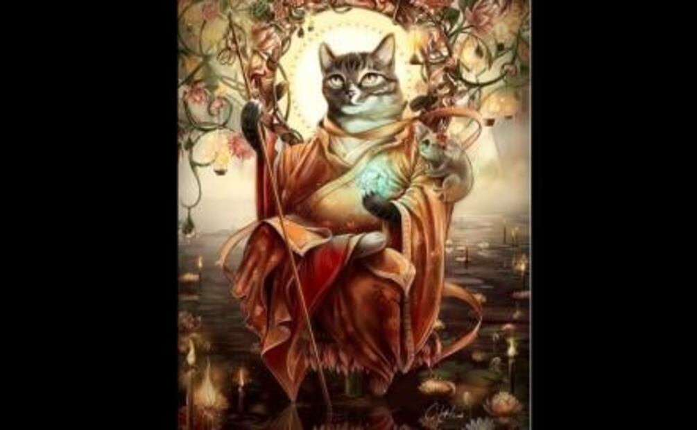 Pintora recrea con gatos y perros a grandes personajes históricos