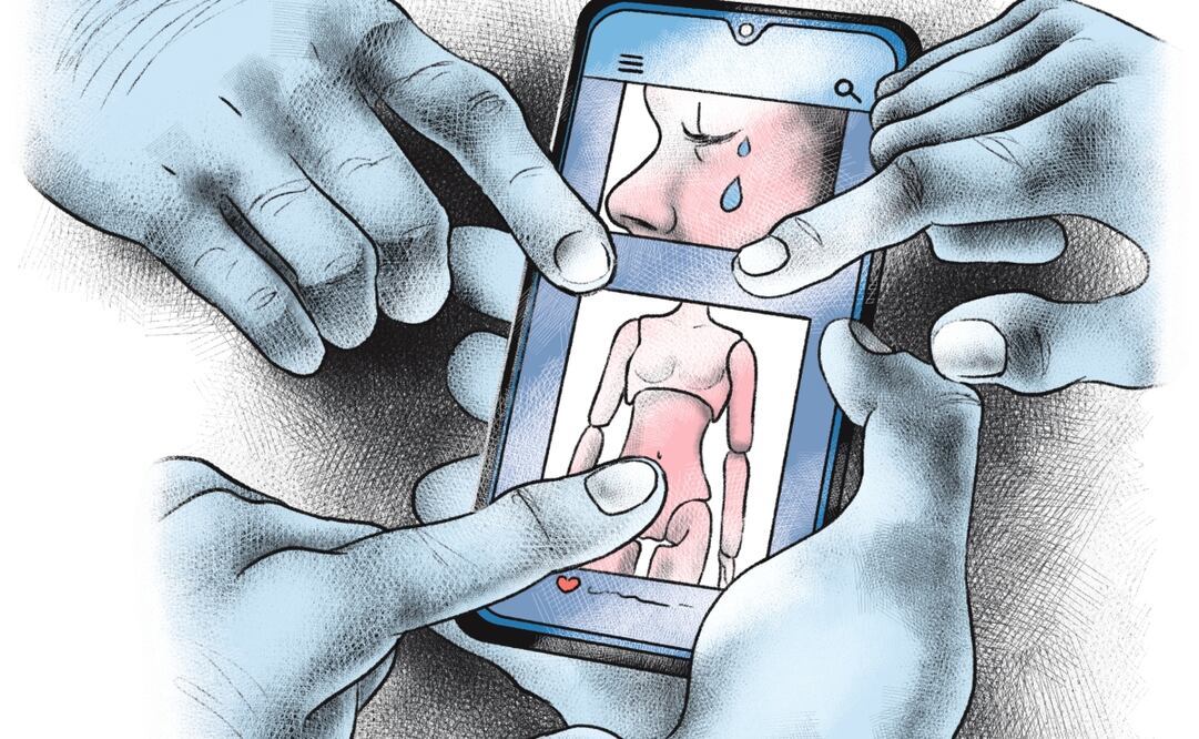 Pornografía: mujeres y menores, las víctimas principales. Ilustración de Ani Cortés