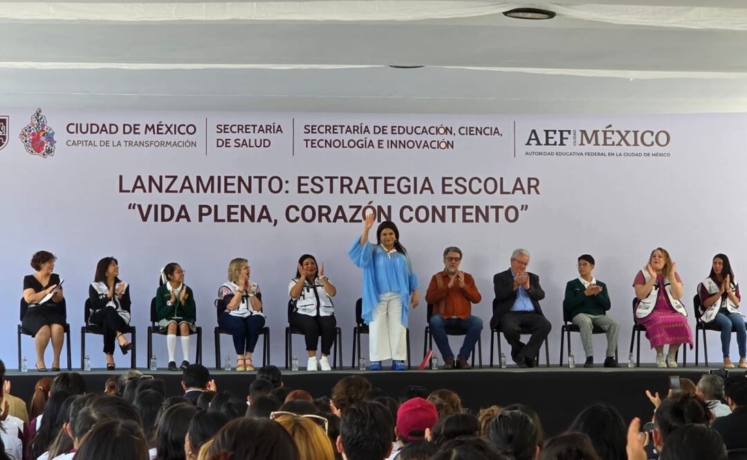 “Vida plena, corazón contento”; salud mental llegará a secundarias y preparatorias de CDMX. Foto: Frida Sánchez