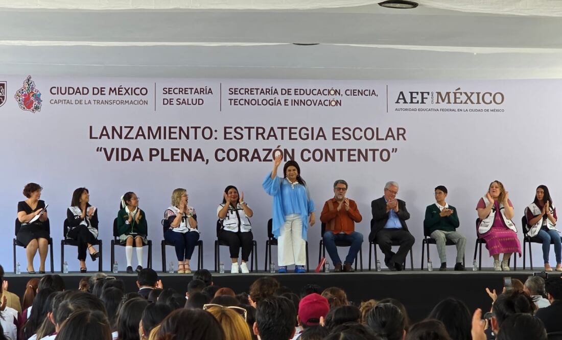 “Vida plena, corazón contento”; salud mental llegará a secundarias y preparatorias de CDMX. Foto: Frida Sánchez