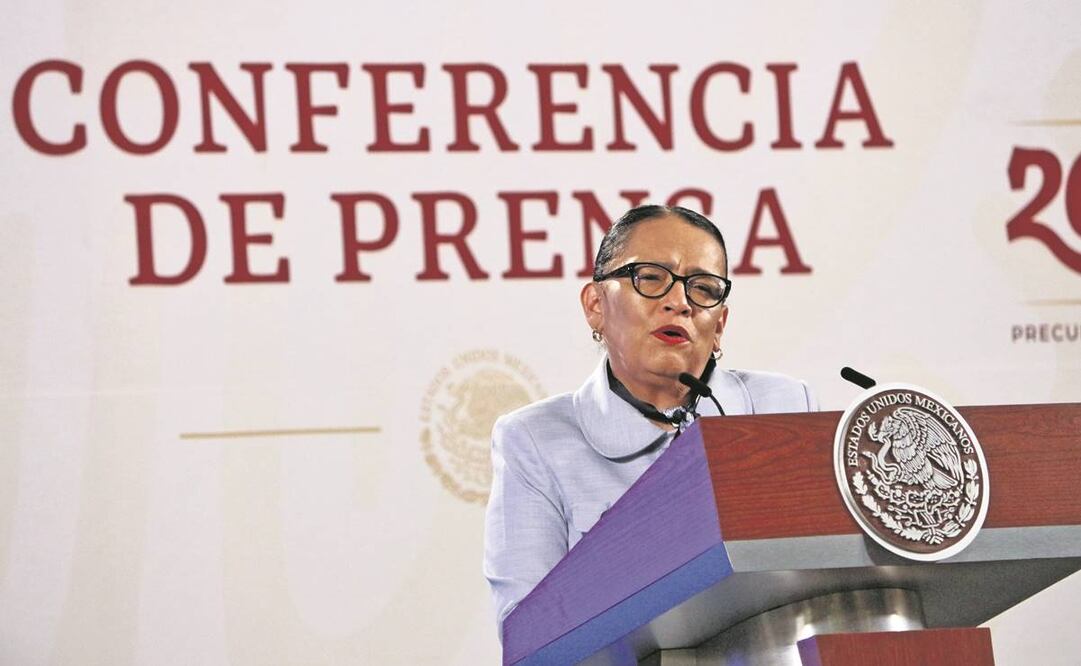 Rosa Icela Rodríguez explicó que Tianguis del Bienestar consiste en entregar a familias de escasos recursos bienes decomisados. Foto: Ivonne Rodríguez/El Universal