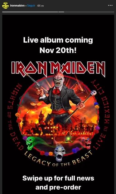 Iron Maiden lanzará disco grabado en México