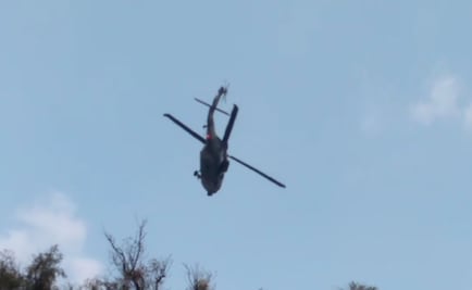 Helicópteros tipo Black Hawk vigilan instalaciones de Pemex en Azcapotzalco