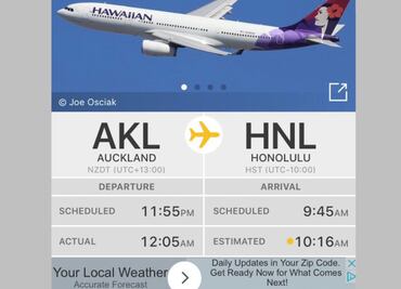 Avión "viaja en el tiempo" al despegar en 2018 y aterrizar en 2017