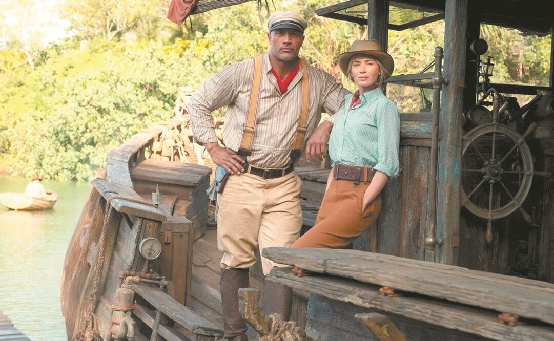 Dwayne Johnson y Emily Blunt protagonizan el filme que debutó cines y en streaming. Foto: DISNEY