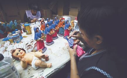 Dan forma al nacimiento de Jesús