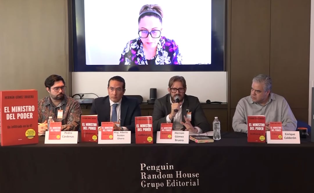 Hernán Gómez Bruera presenta su libro “El Ministro del Poder” con testimonios de magistrados (20/05/25) Foto: Captura de video