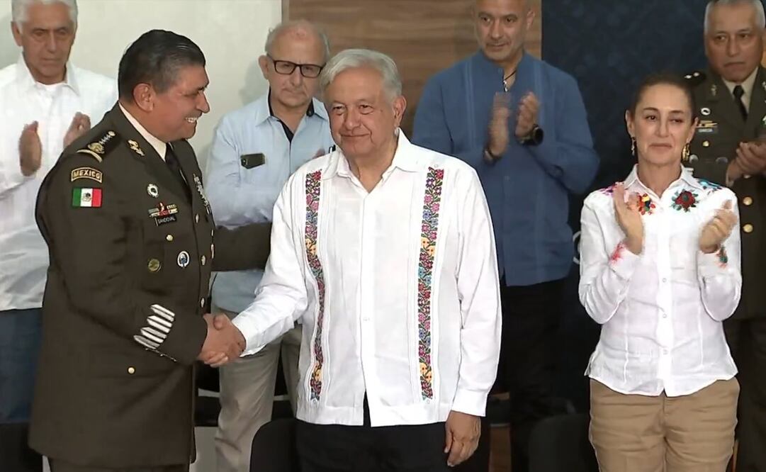 "Es un buen ciudadano, termina como un buen servidor público", dijo sobre el secretario de Defensa. Foto: captura de pantalla
