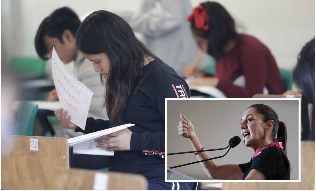 La propuesta de Sheinbaum sobre eliminar examen Comipems / Foto: Archivo. EL UNIVERSAL