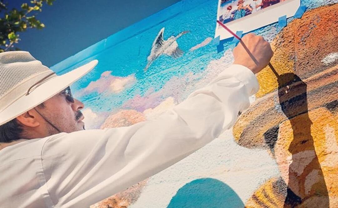 The works of Emigdio Vásquez can be seen all over the Orange Country – Photo: Taken from Higgy Vásquez’s Facebook account