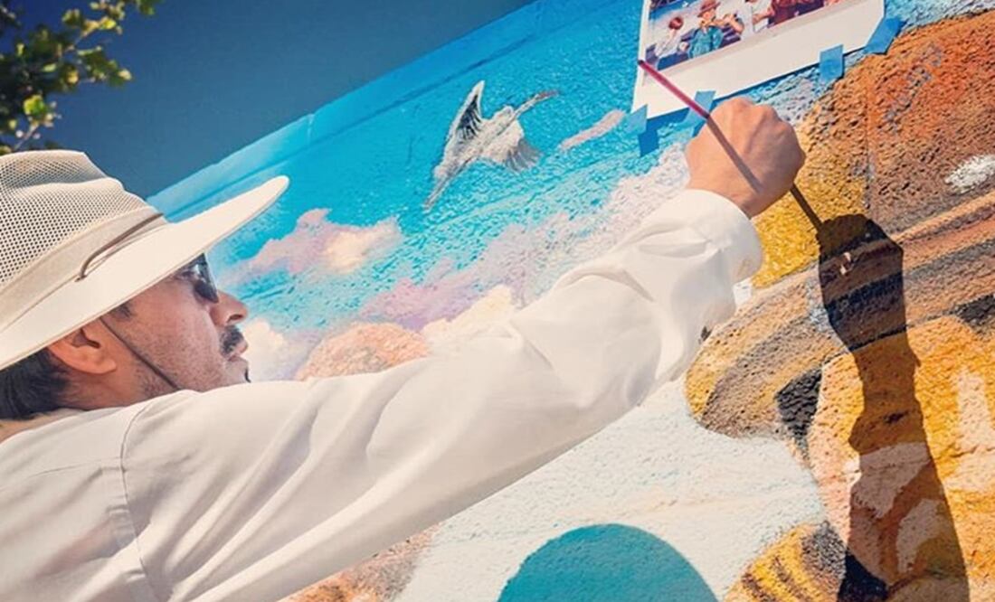 The works of Emigdio Vásquez can be seen all over the Orange Country – Photo: Taken from Higgy Vásquez’s Facebook account