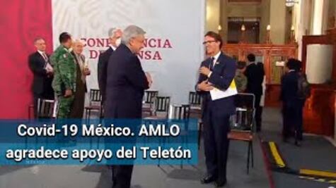 AMLO agradece apoyo del Teletón en combate al Covid-19
