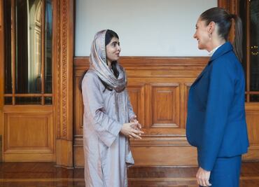 Malala Yousafzai se reúne con Claudia Sheinbaum en Palacio Nacional; la Premio Nobel visitó la Casa Azul