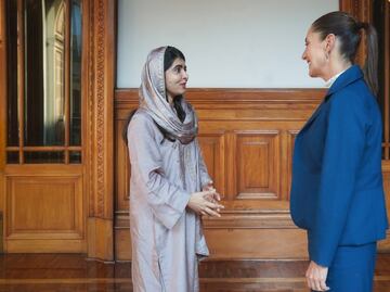 Malala Yousafzai se reúne con Claudia Sheinbaum en Palacio Nacional; la Premio Nobel visitó la Casa Azul