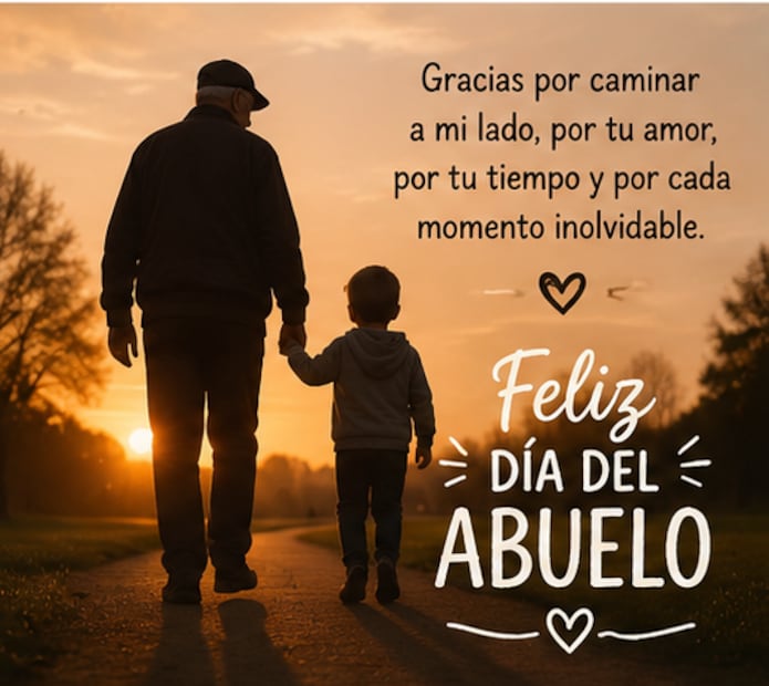 Imágenes para compartir este 28 de agosto, Día del Abuelo. Foto: Creada con IA