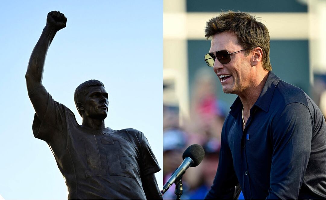 Tom Brady fue homenajeado en el Gillette Stadium con una estatua de bronce - Fotos: AFP