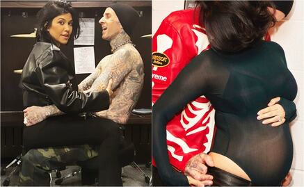 ¡Feliz Día del Padre, Travis! Kourtney Kardashian presume las primeras fotos de su "baby bump"
