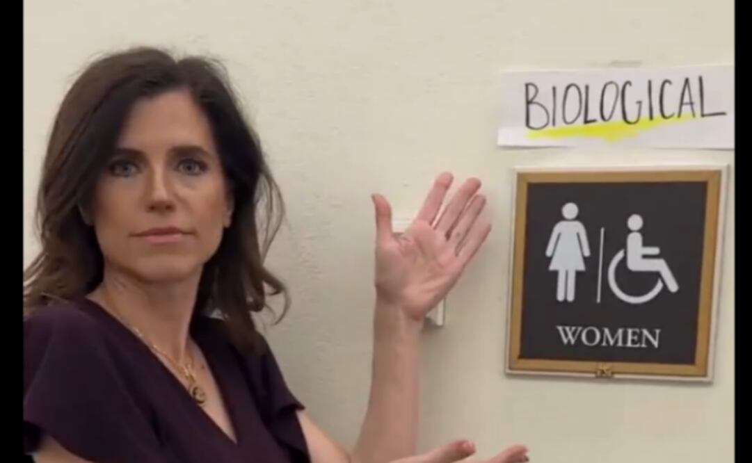 La senadora Nancy Mace pretende prohibir el paso a Sarah McBride de los baños para mujeres en el Capitolio. Foto: Captura de Pantalla