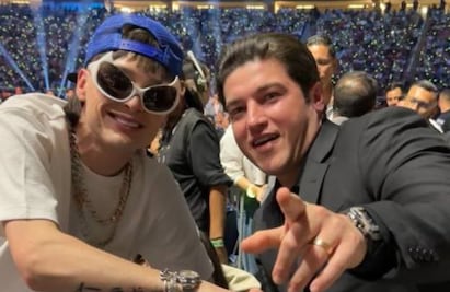 ¿De qué habló Samuel García con Peso Pluma en la pelea del Canelo Álvarez? 